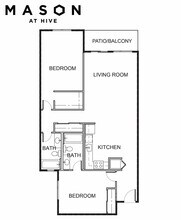 2 Bedroom and 2 Bath 2350-224 floor plan